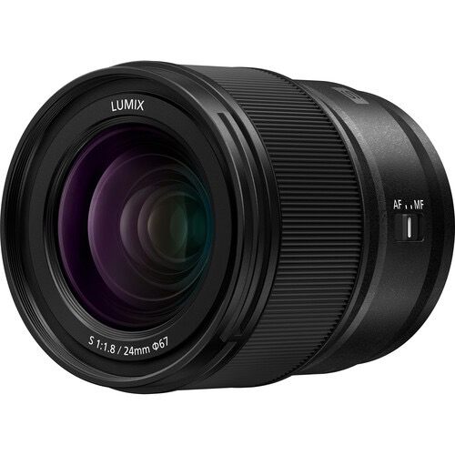 Panasonic Lumix S 24mm f/1.8 Full Frame Lens - Wide Aperture for Low Light Photography, Portraits & Landscape Shooting | Compatible with L-Mount Cameras | Perfect for Travel, Street & Event Photography