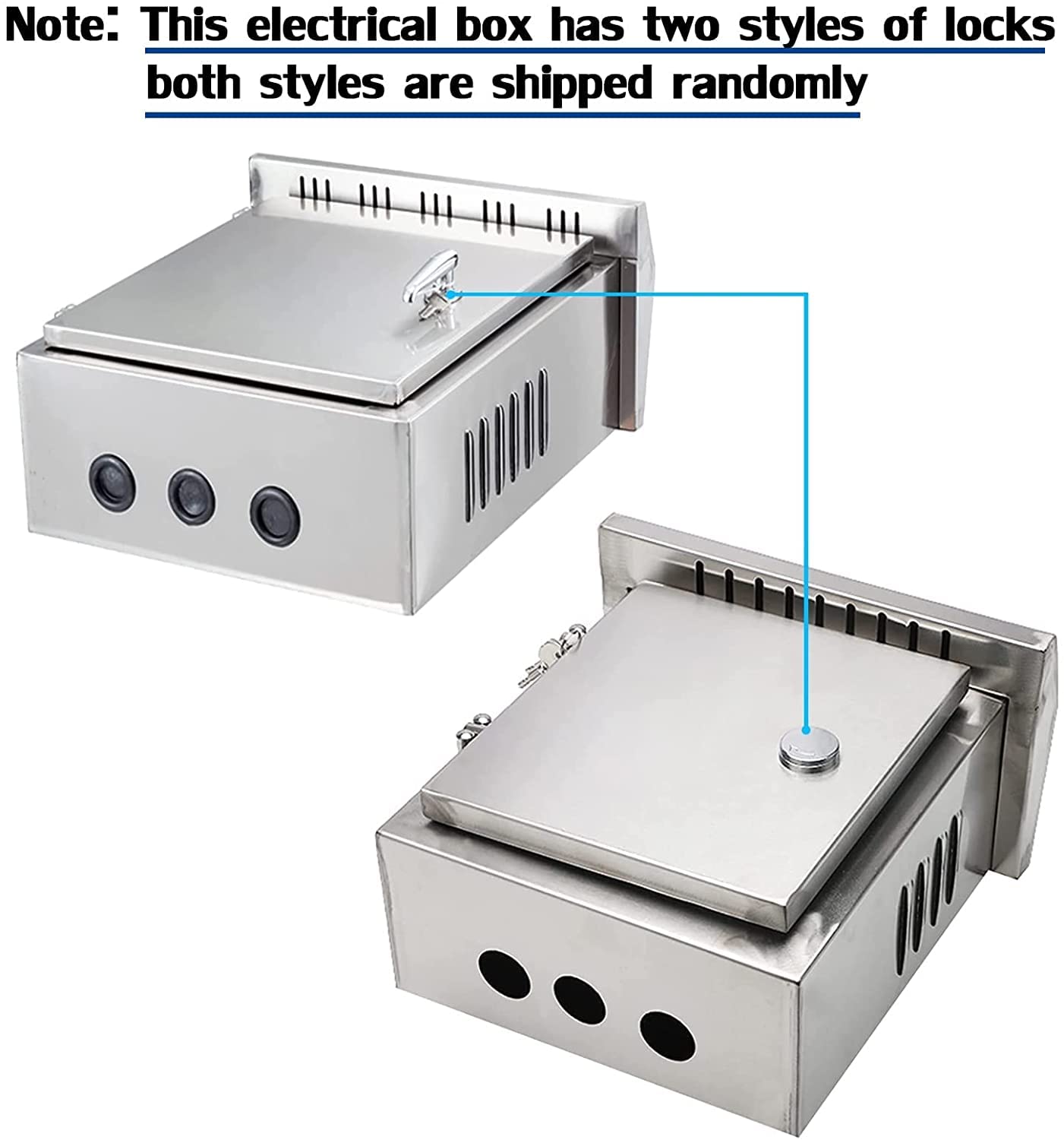 304 Stainless Steel Outdoor Electrical Box Enclosure - IP67 Waterproof & Weatherproof NEMA Junction Box for Electronics | Wall-Mounted Project Enclosure with Insulation Mounting Plate | Ideal for Outdoor Wiring, Solar Panels & Industrial Equipment Protection
