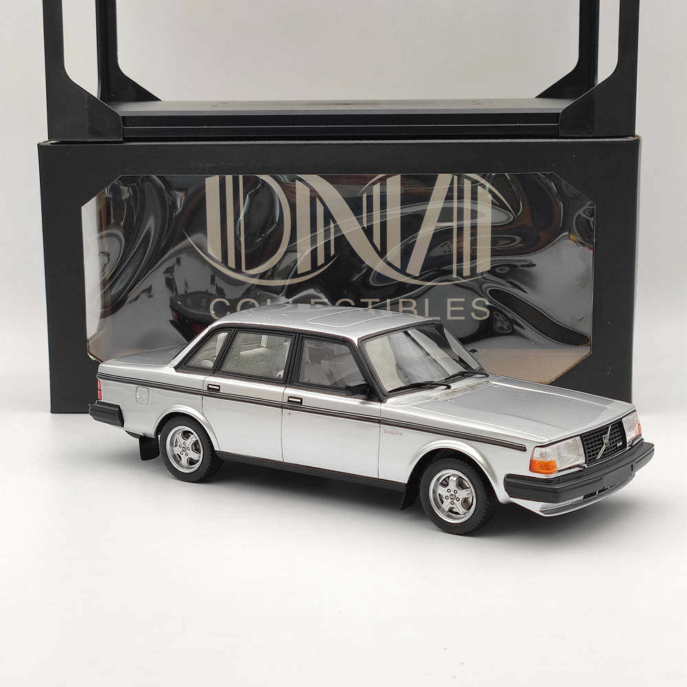 1/18 Scale Volvo 244 Turbo Resin Model Car - Limited Edition Silver Collectible (DNA000115) | Perfect for Display, Collection & Gift Giving