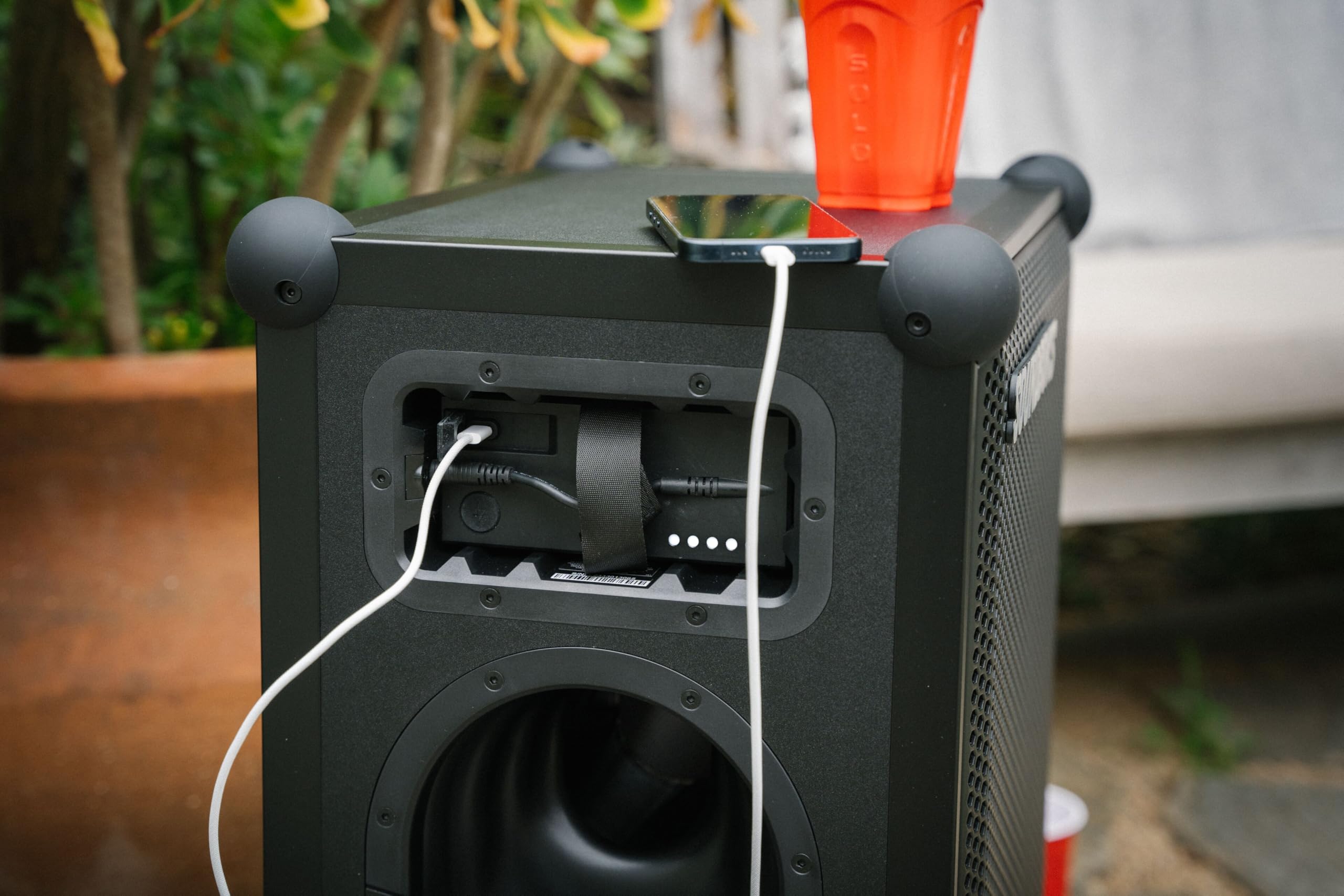 SOUNDBOKS 4 Bluetooth Speaker - 126dB Loud Wireless Portable Speaker with 40-Hour Battery Life & USB-C Charging - High Performance Party Speaker for Outdoor Events, Camping, Beach - Designed in Denmark (Metallic Gray)