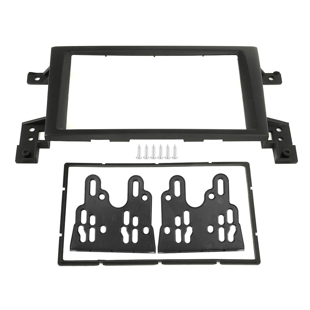 Terisass Grand Vitara DIN Fascia - Car DVD Stereo Radio Dash Panel Frame Trim Kit for Suzuki Grand Vitara 2005-2012 | Perfect for Aftermarket Audio Installation & Dashboard Upgrade