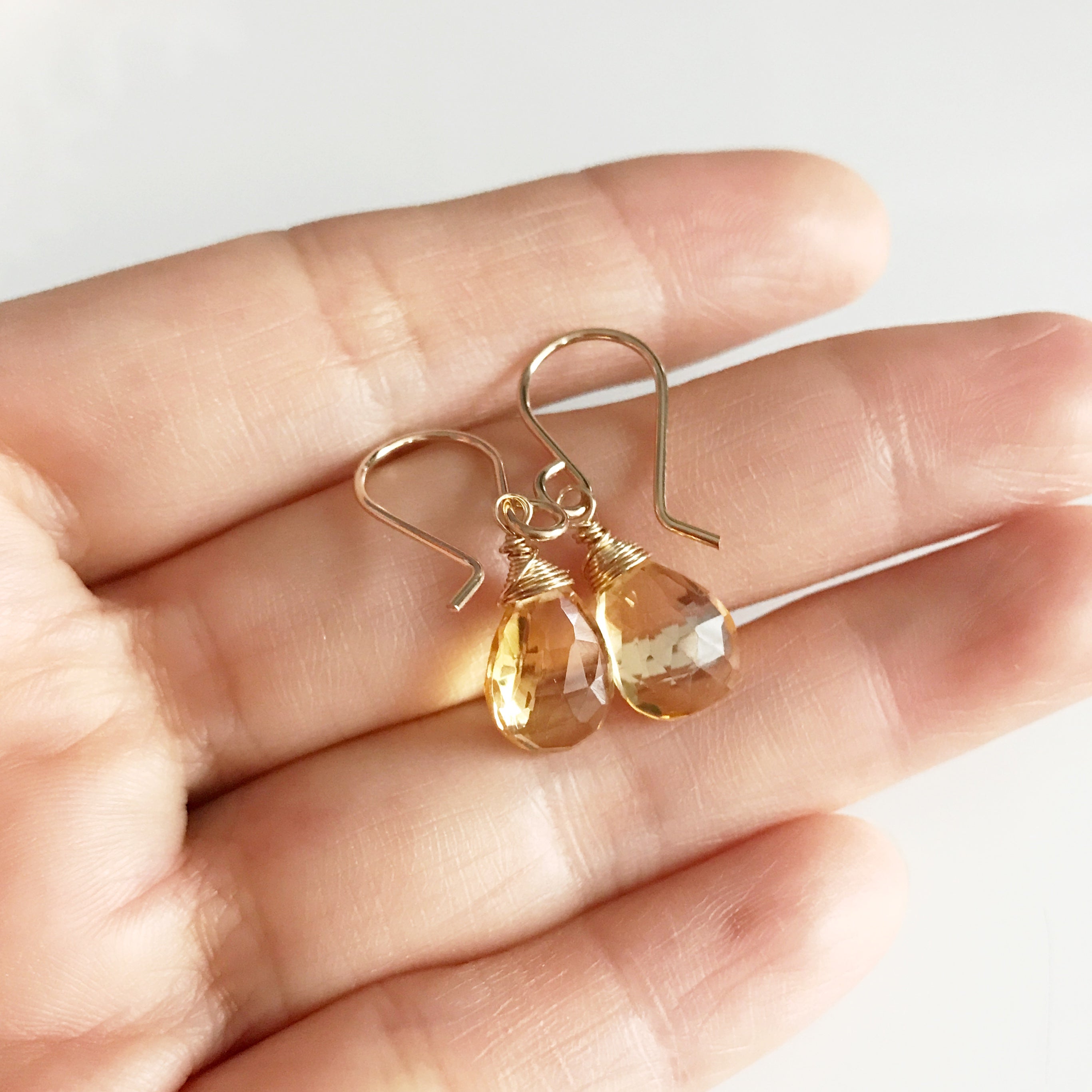 Natural Citrine Jewelry Set (S107) - Elegant Necklace & Earrings for Women, Perfect for Gifts, Parties & Special Occasions