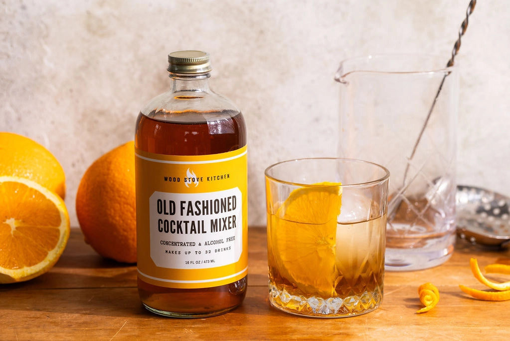 Old Fashioned Cocktail Syrup - Premium Mix for Whiskey Cocktails - Perfect for Home Bars, Parties & Classic Cocktail Making