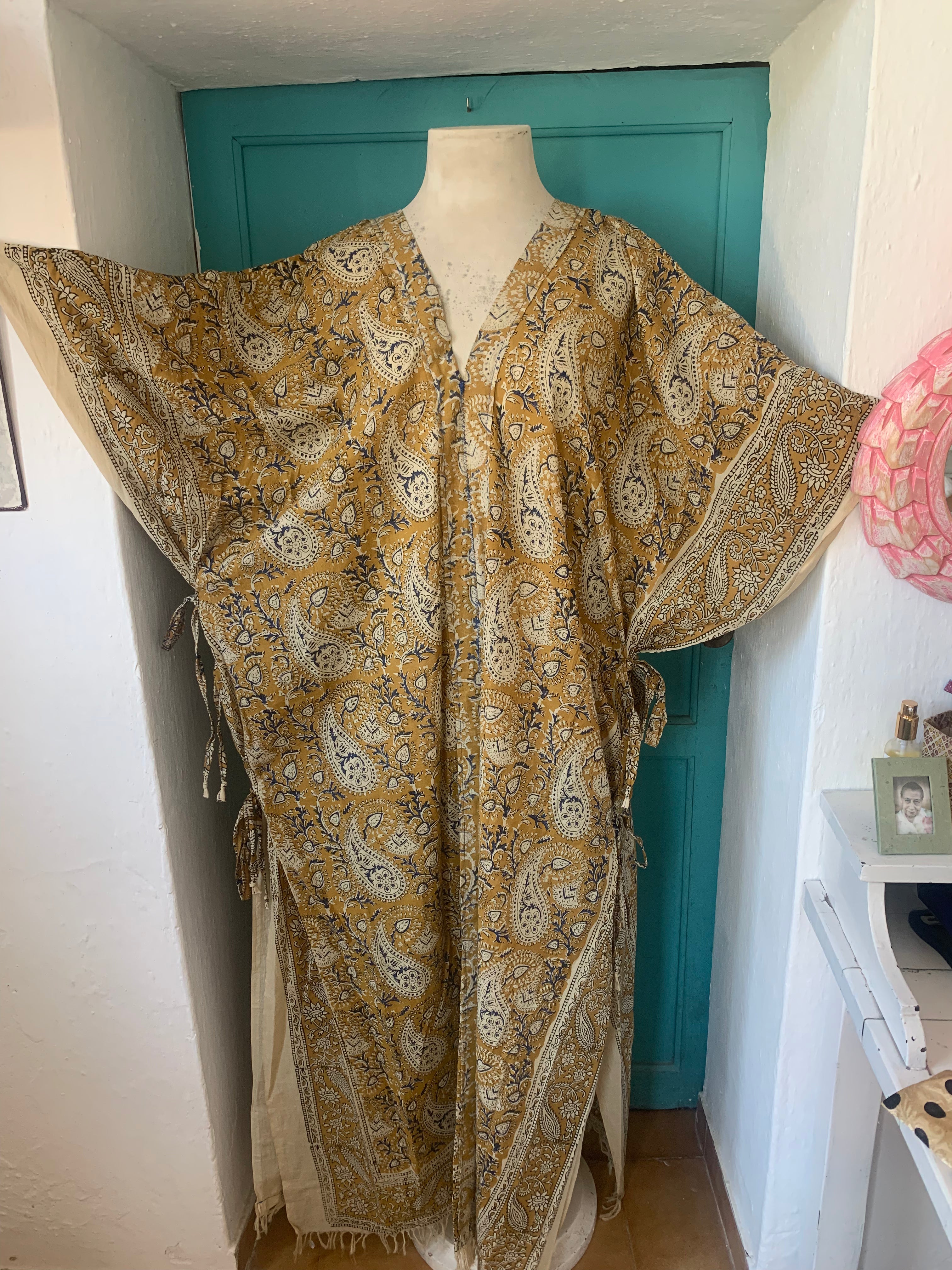 Flori Kaftan - Women's Flowy Summer Beach Dress with Boho Print | Perfect for Vacation, Poolside, and Resort Wear