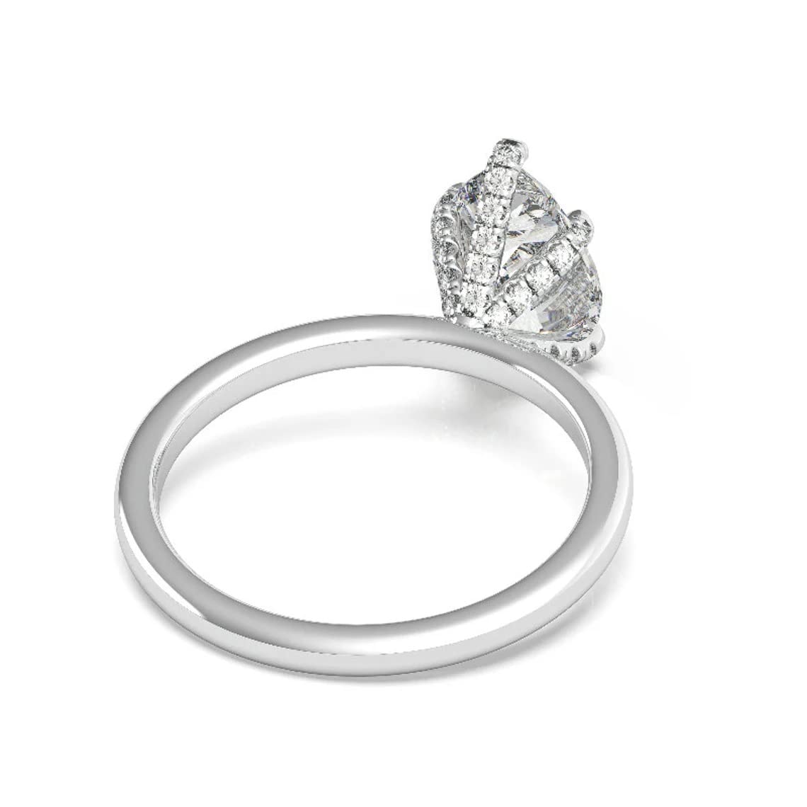 2 CT Pear Moissanite Engagement Ring Wedding Bridal Set, Diamond Anniversary Ring, Solitaire Halo-Setting Vintage Silver Promise Ring for Women - Perfect for Proposals, Weddings & Romantic Gifts
