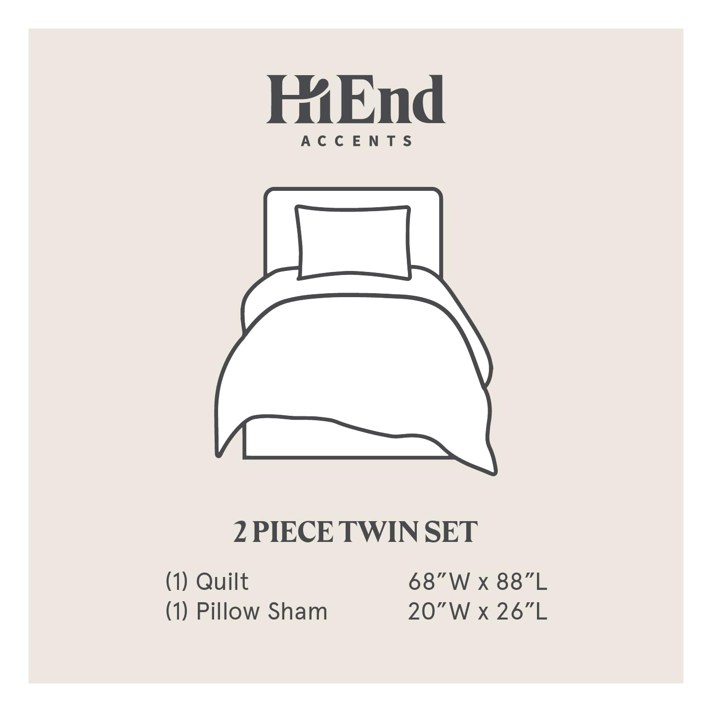 HiEnd Accents Desert Sage Western 2-Piece Quilt Set with Pillow Sham - Aztec Tribal Southwestern Bedding, Reversible Geometric Cotton Bed Set for Western & Boho Home Decor