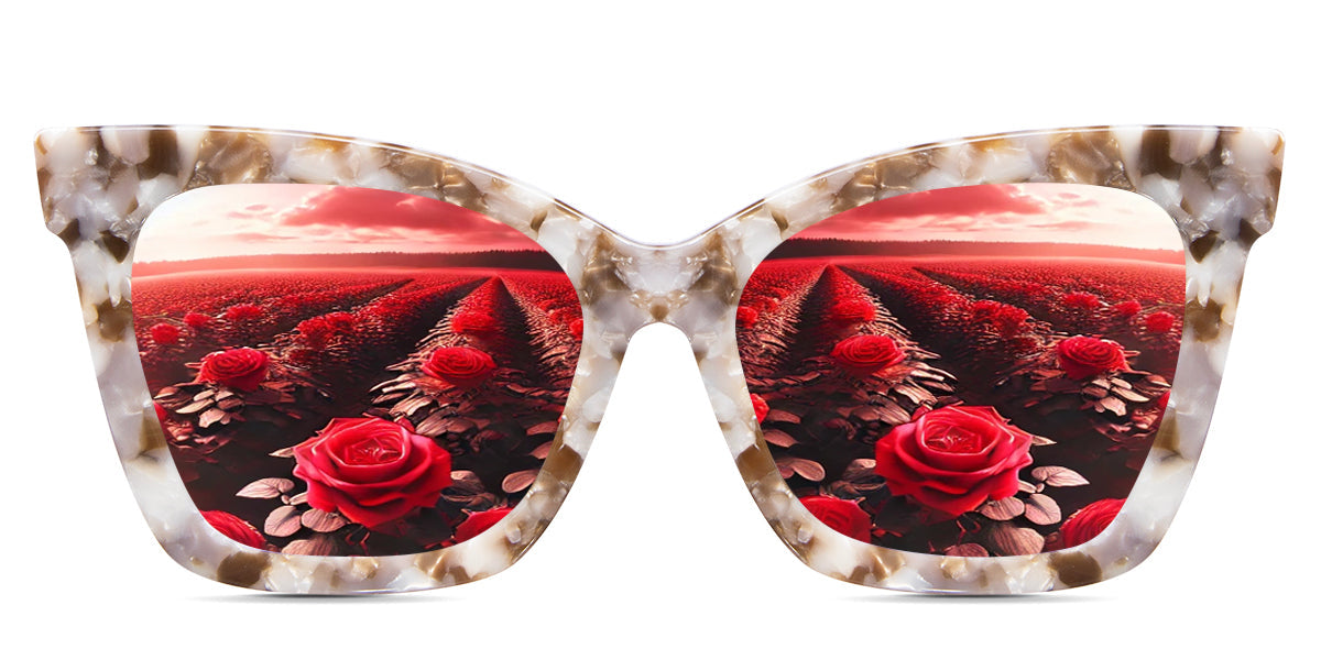 Rovia Women's Prescription Polarized Sunglasses - UV Protection, Fashionable & Comfortable for Driving, Outdoor Activities & Daily Wear