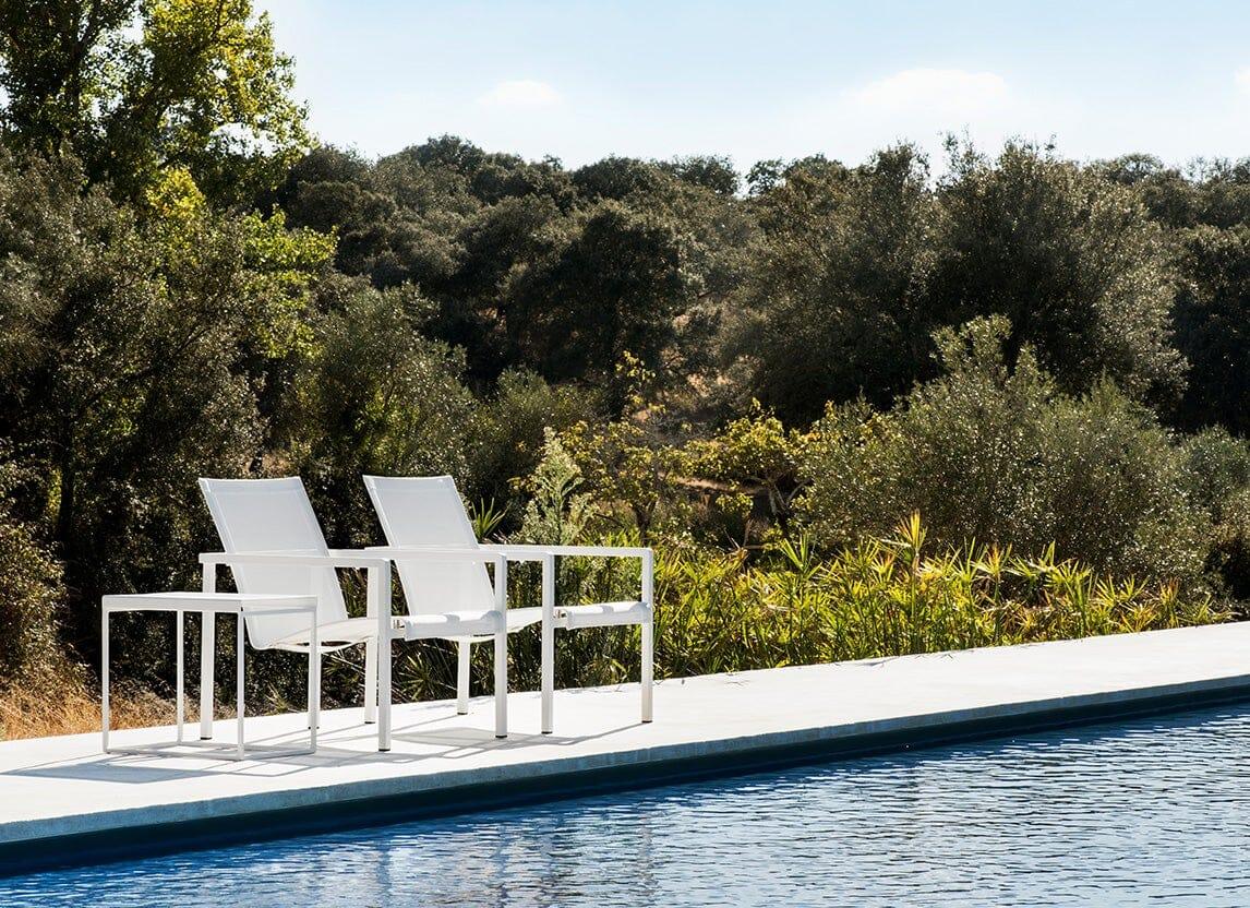 White Natal Alu Easy Chair - 20% Off Sale | Modern Lightweight Aluminum Chair for Home, Office & Outdoor Relaxation