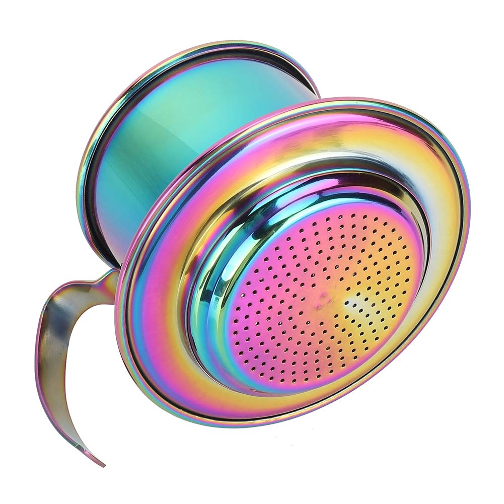 Yosoo Stainless Steel Coffee Dripper - Portable Reusable Filter for Home & Office Brewing