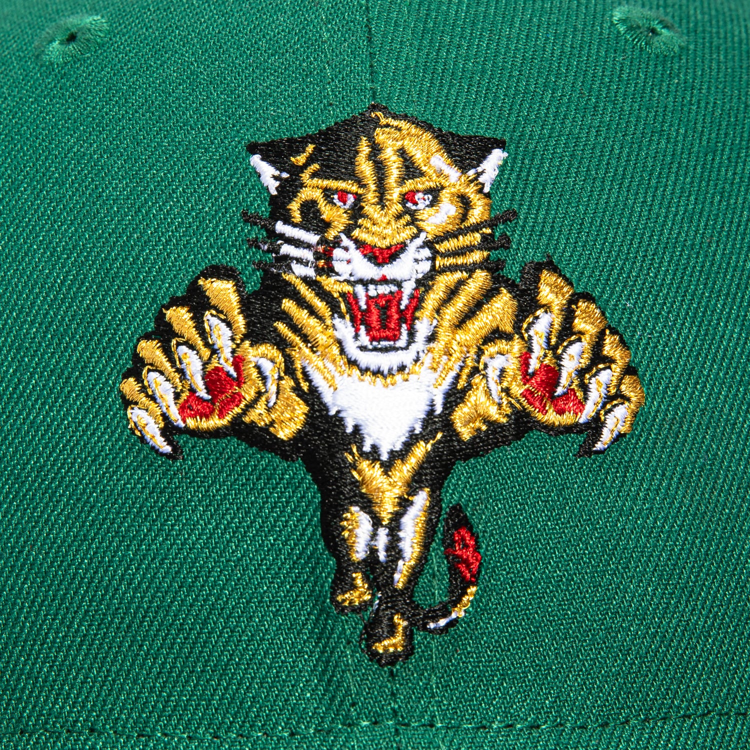 New Era 59Fifty Florida Panthers 20th Anniversary Patch Snapback Hat - Green, Black & Metallic Gold - Official NHL Hockey Cap for Men & Women - Perfect for Games, Collecting & Fan Apparel