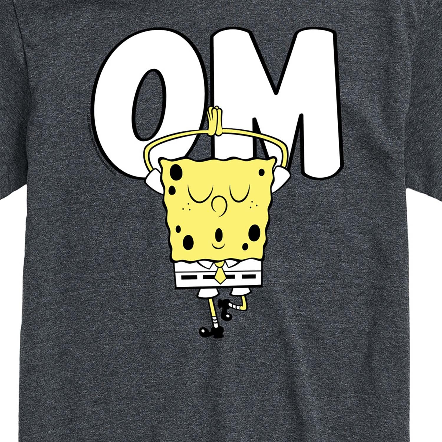 Spongebob Squarepants Yoga Pose Graphic T-Shirt for Men - Soft Cotton Short Sleeve Tee - Casual Wear & Gym Workout Shirt