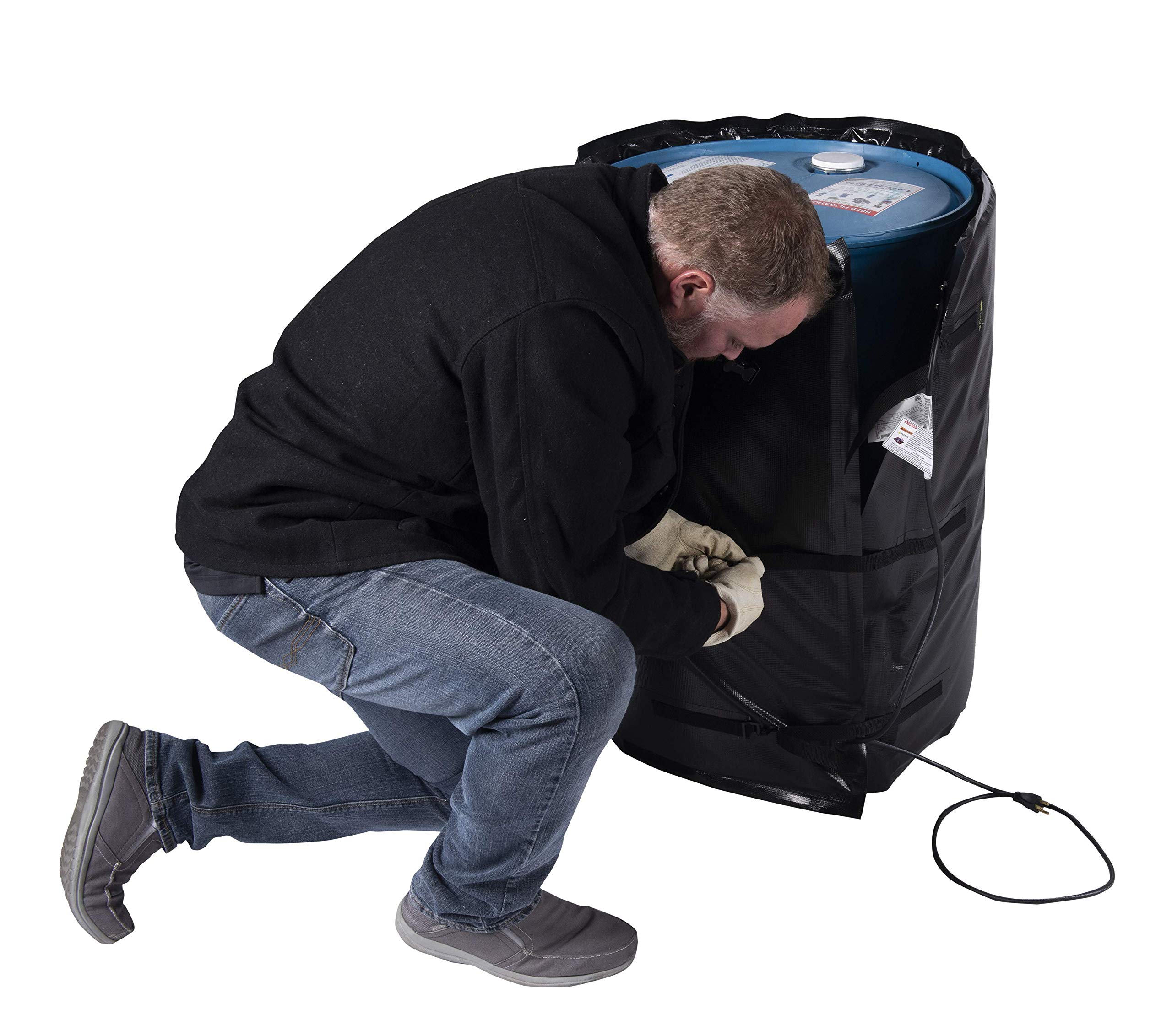 Powerblanket BH30-RR 30 Gallon Drum Heater - Industrial Grade Electric Barrel Warmer for Chemicals, Oil & Viscous Liquids - Perfect for Winter Storage, Manufacturing & Outdoor Worksites