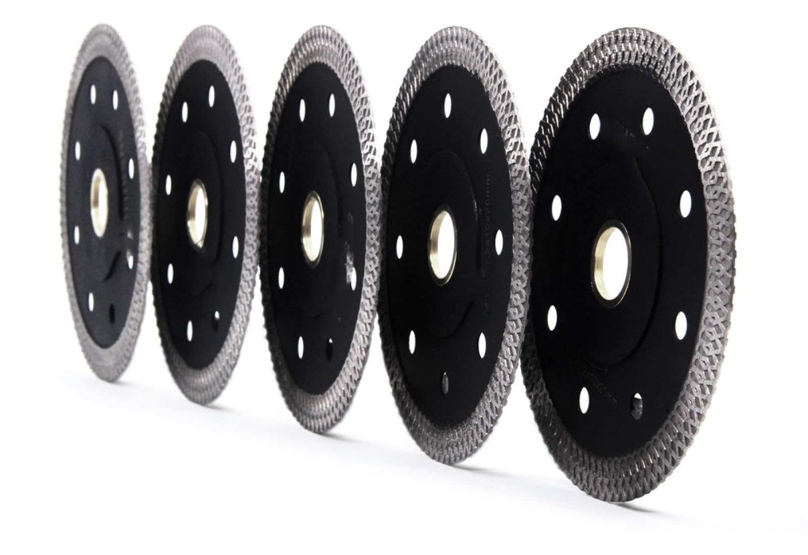 5pcs 4 Inch Turbo Diamond Saw Blades - Sintered Cutting Discs for Angle Grinder, Porcelain Tile, Ceramic & Stone Cutting - Perfect for DIY Projects, Home Renovation & Professional Construction Work