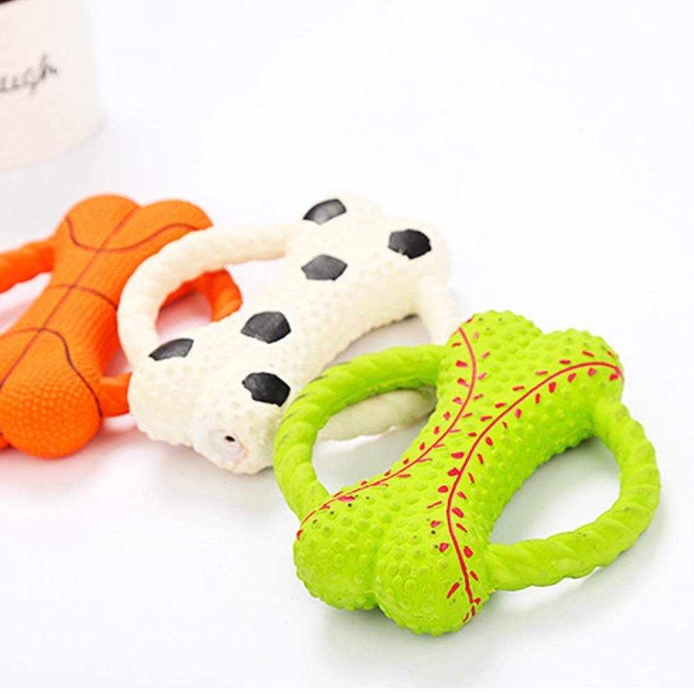 3Pcs Interactive Dog Chew Toys - Plush Puppy Teething Toys for Small Dogs & Kittens, Safe Emulsion Chew Toys for Biting & Molar Health - Perfect for Playtime, Training & Anxiety Relief
