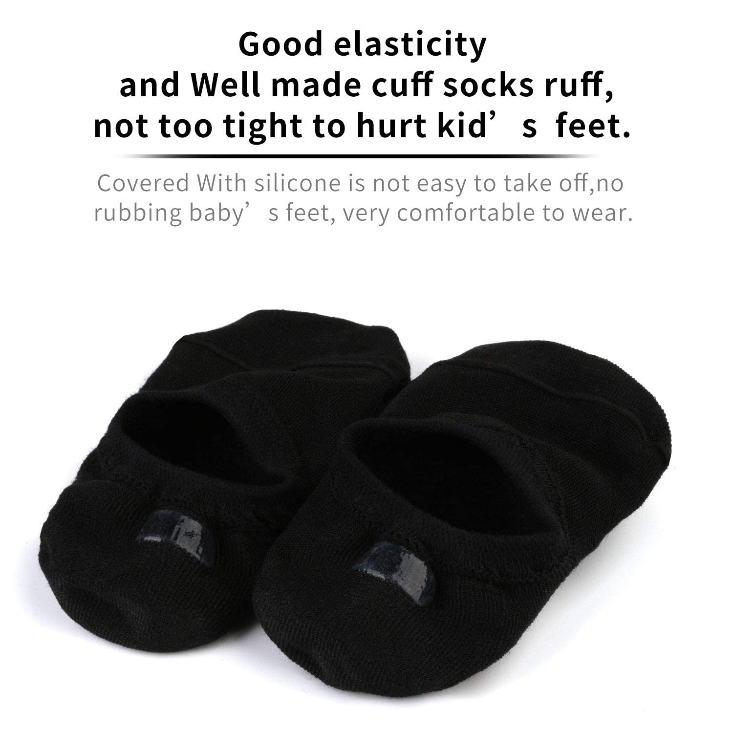 Auranso Girls & Boys No Show Socks 10 Pack - Anti Slip Low Cut Toddler Socks for School, Sports & Everyday Wear