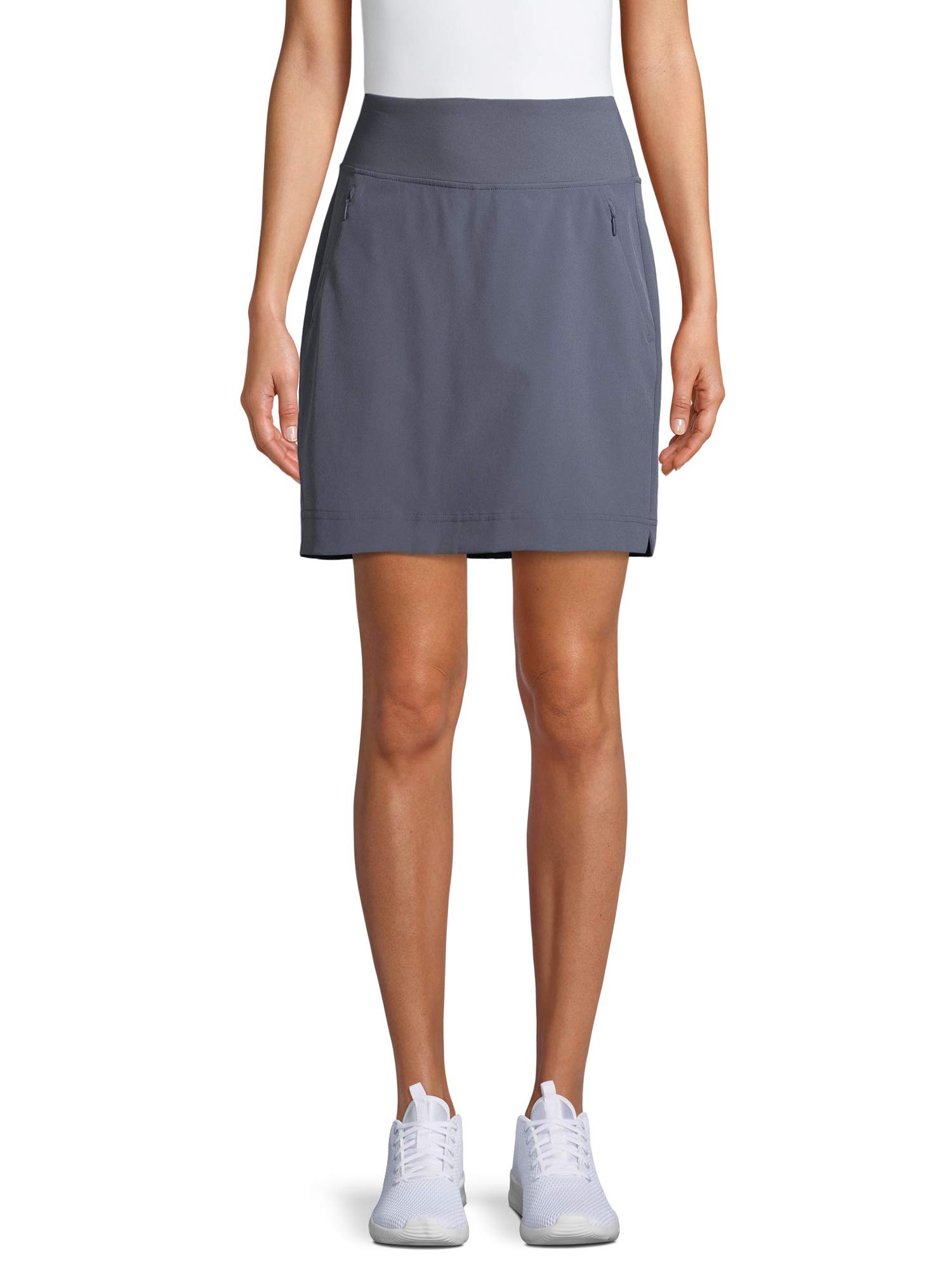 Athletic Works Women's Commuter Skort - Comfortable Stretch Golf Tennis Skirt with Shorts - Size Small 4/6 - Grey - Perfect for Golf, Tennis, Running & Casual Wear