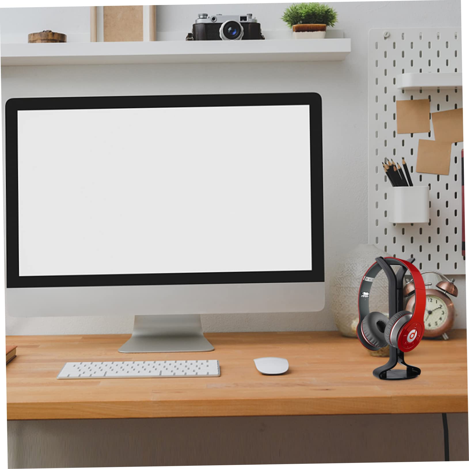 2-Pack Angoily Headphone Display Stand - Durable Headset Holder & Storage Rack for Desk Organization - Perfect for Gaming Setups, Office Desks & Home Studios