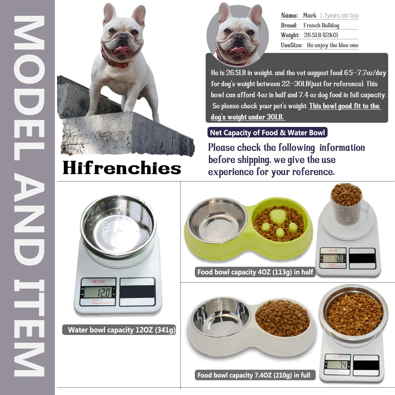 Stainless Steel Slow Feed Dog Bowl for French Bulldogs - Eco-Friendly Interactive Pet Dish to Slow Down Eating & Drinking - Perfect for Frenchies, Small & Medium Dogs - Great for Mealtime & Training (Green)
