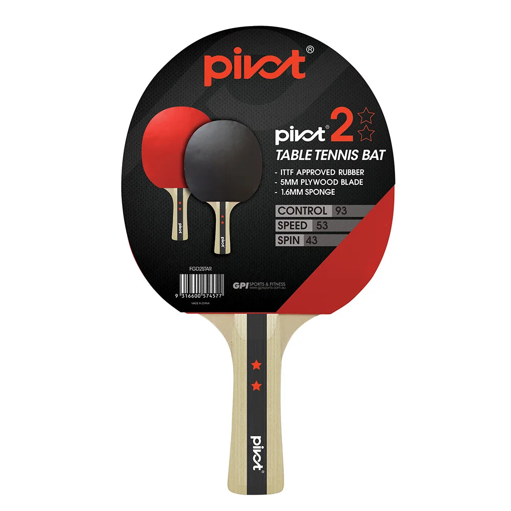 PIVOT FGD2STAR 2 Star Table Tennis Racket - Professional Ping Pong Paddle for Competitive Play & Training