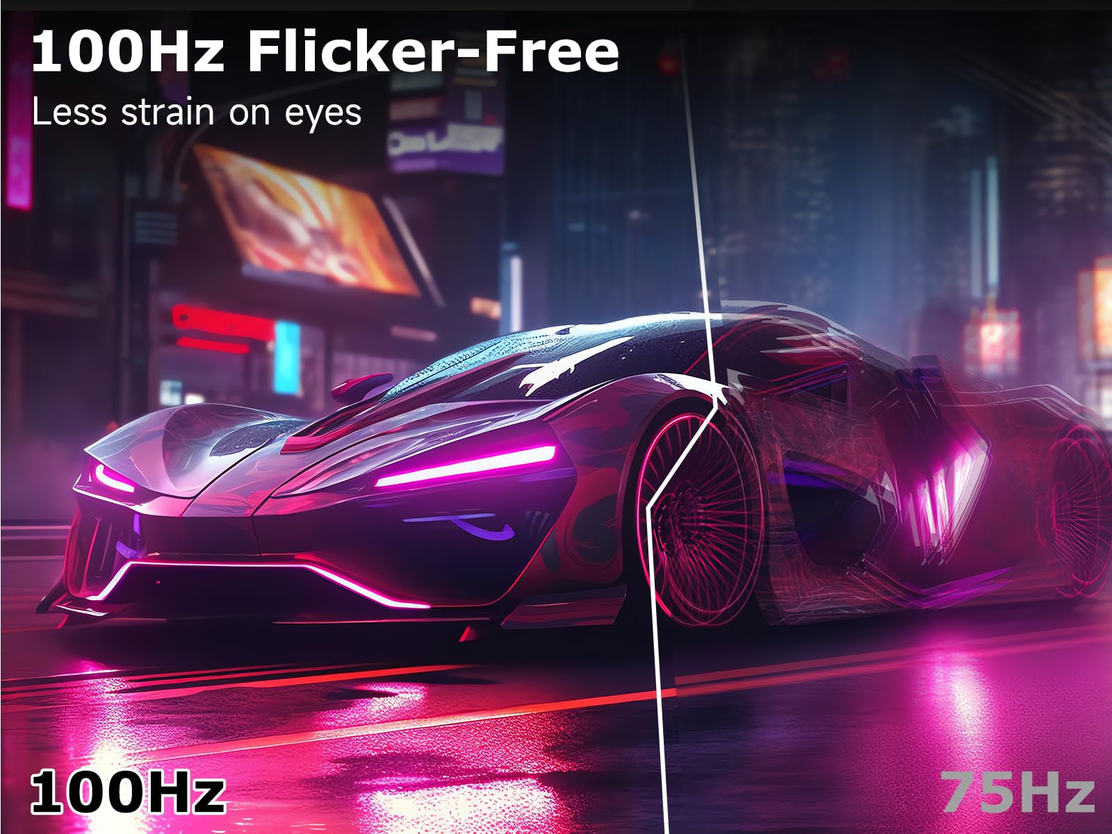 27 Inch FHD 1080P IPS Computer Monitor - 100Hz Refresh Rate, 3ms Response Time, 99% sRGB, Anti-Glare Eye Care, HDR, FreeSync, Built-in Speakers | HDMI/VGA/DisplayPort, VESA Mount | Perfect for Gaming, Office Work & Home Entertainment