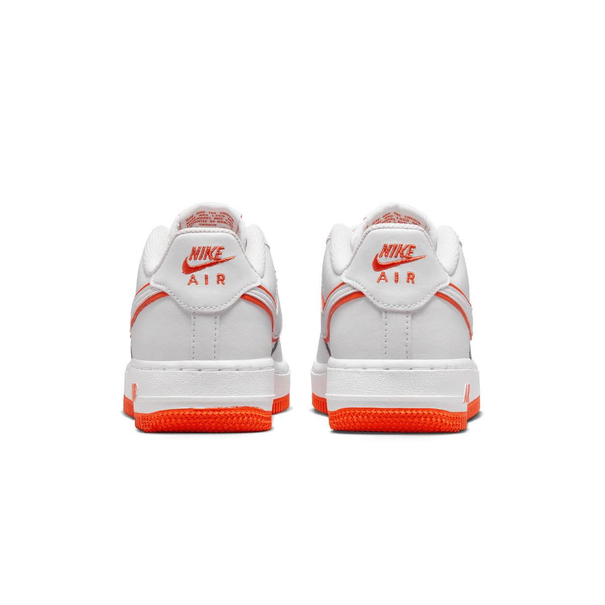 Nike Kids Air Force 1 'White Picante Red' Sneakers - Comfortable Basketball Shoes for Boys & Girls - Perfect for School, Sports & Casual Wear