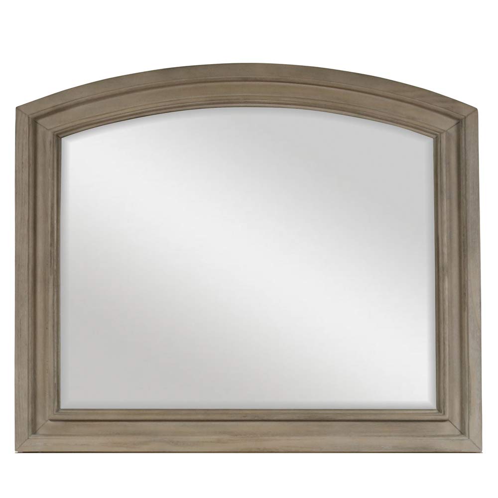 New Classic Furniture B2159-060 Allegra Mirror in Pewter - Elegant Wall Decor for Living Room, Bedroom & Entryway