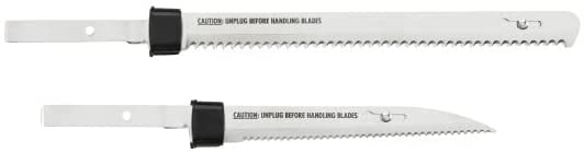 Hamilton Beach 74275ZC Electric Carving Knife Set with 2 Stainless Steel Blades & Storage Case - Perfect for Thanksgiving Turkey, Roast Beef, and Holiday Meals