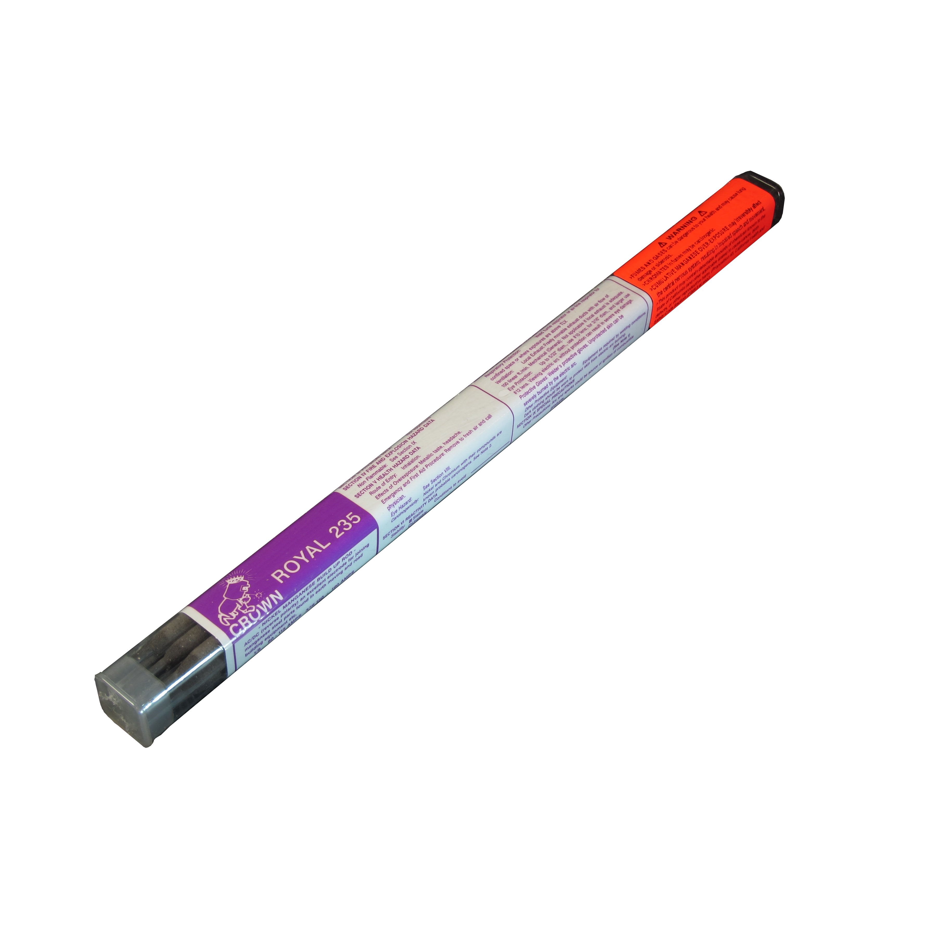 Crown Alloys ROYAL 235 3/16 Welding Electrode - 1 lb Tube (RE235/EQ BP) | High-Performance Welding Rod for Metal Fabrication & Repair