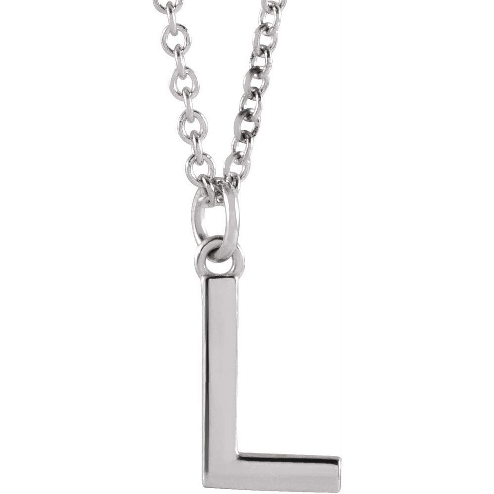 Alphabet Initial Letter Dangle Charm Pendant Necklace - 18 Inch Gold/Silver Personalized Name Jewelry Gift for Women, Perfect for Birthdays, Anniversaries and Everyday Wear