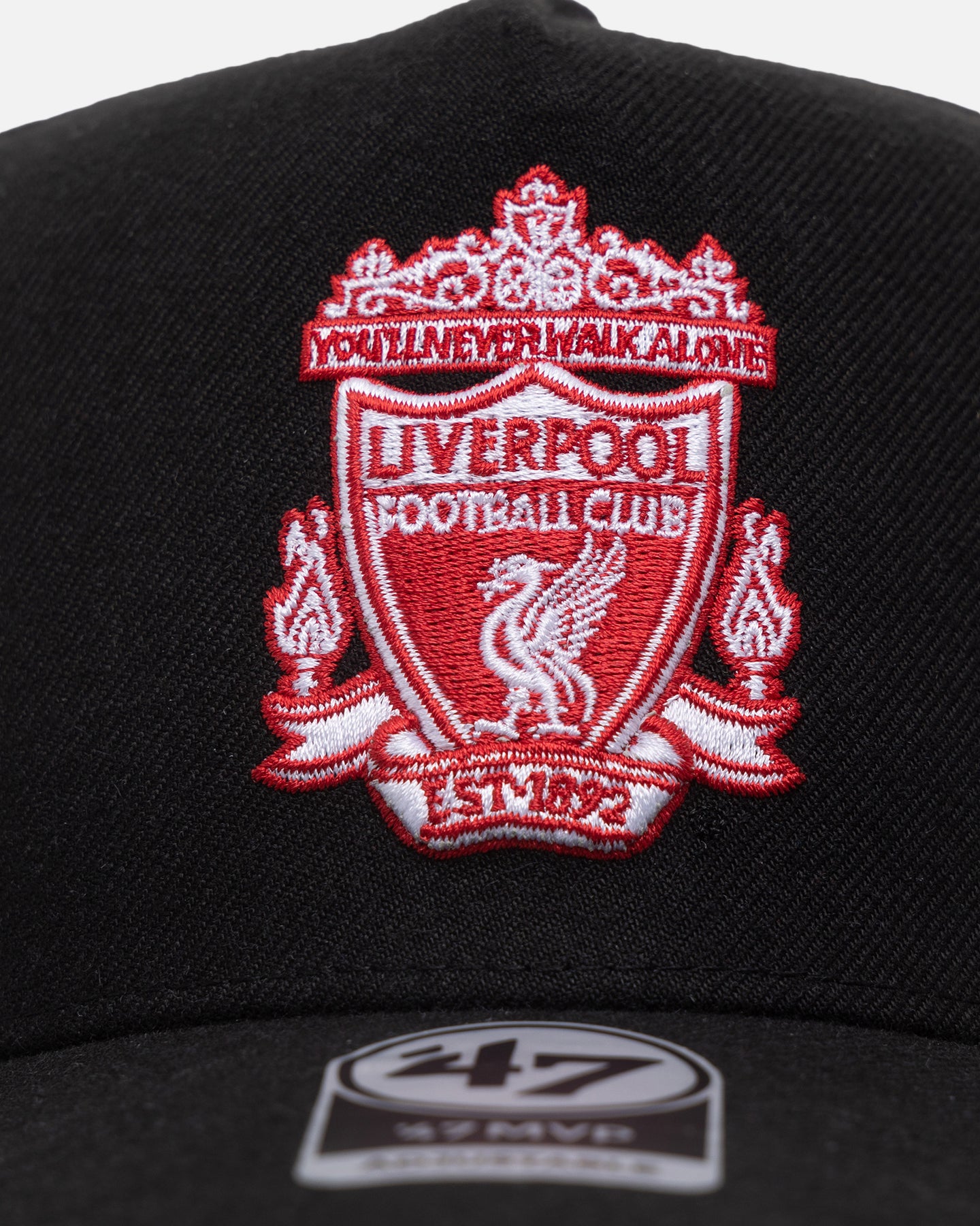 47 Brand Liverpool F.C MVP DT Snapback Black - Official Licensed Baseball Cap for Men & Women - Perfect for Football Games, Streetwear Fashion & Fan Collections