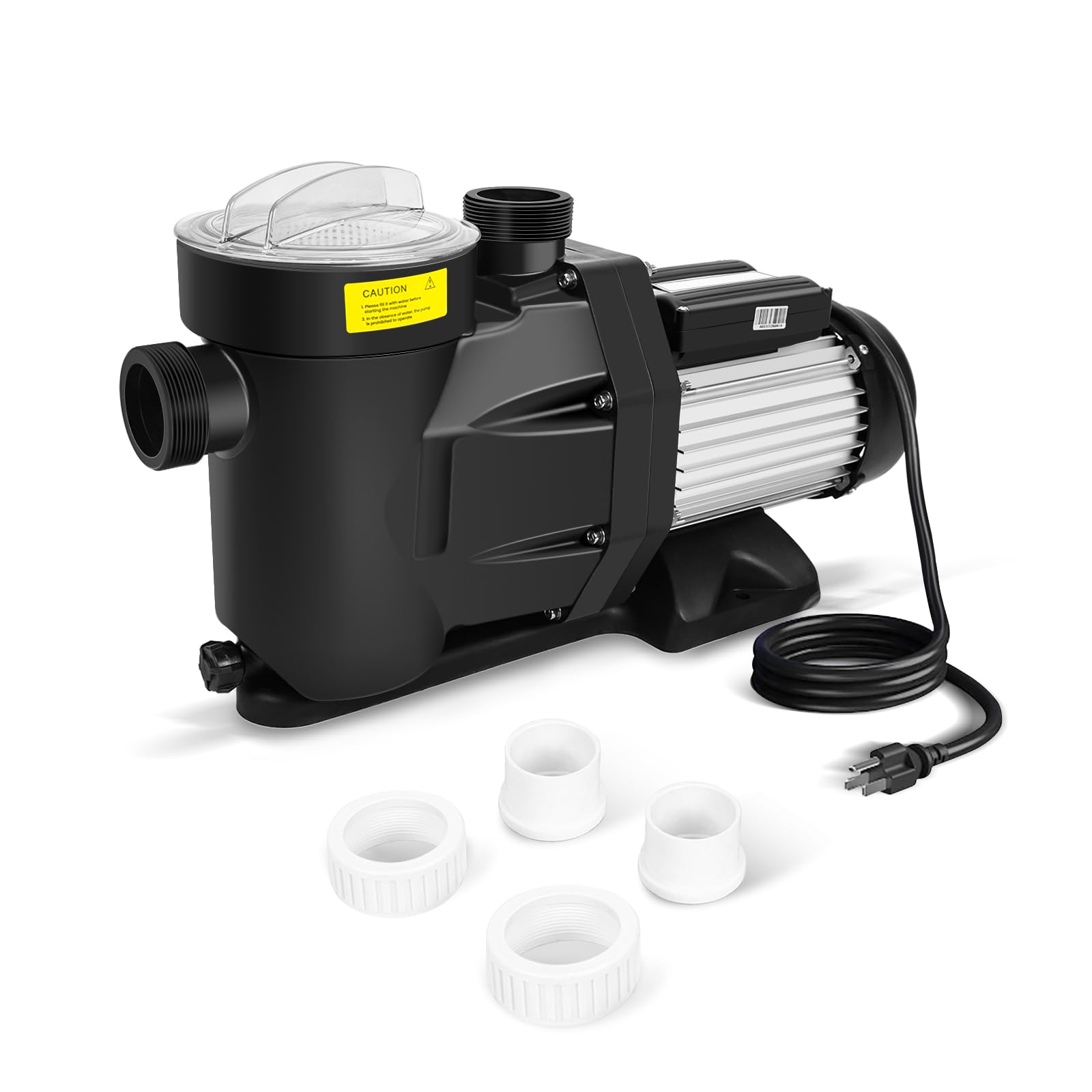 2.5 HP In-Ground & Above Ground Swimming Pool Pump - 110V-120V 8240GPH Single Speed Water Pump with Filter Basket | Ideal for Residential & Commercial Pool Maintenance, Water Circulation & Filtration Systems