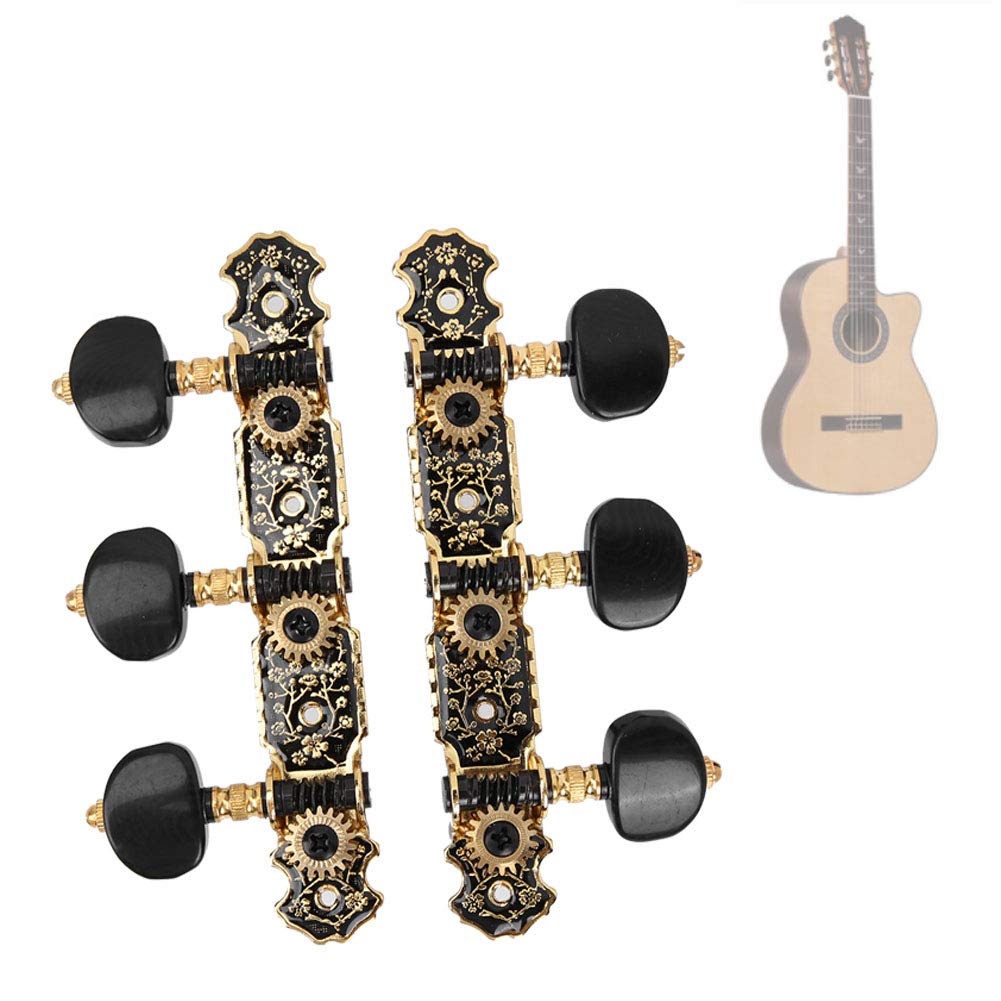 Premium Guitar Tuner & Tuning Pegs Set - Classical Guitar Parts & Heads for Accurate String Tuning | Perfect for Live Performances, Studio Recording & Guitar Maintenance