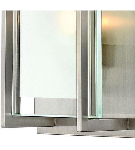Hinkley Latitude 1 Light Wall Bracket in Brushed Nickel - 5650BN - Modern Outdoor Wall Sconce for Porch, Patio & Entryway Lighting