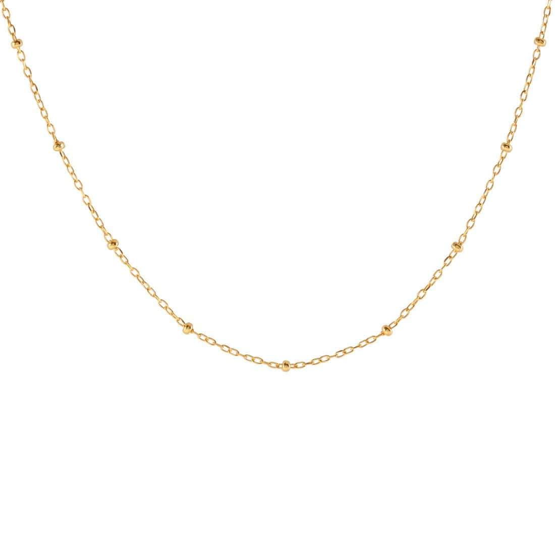 Disco Chain Necklace Gold - 18K Gold Plated Retro Party Jewelry for Women - Perfect for Nightclubs, Concerts & 70s Themed Parties