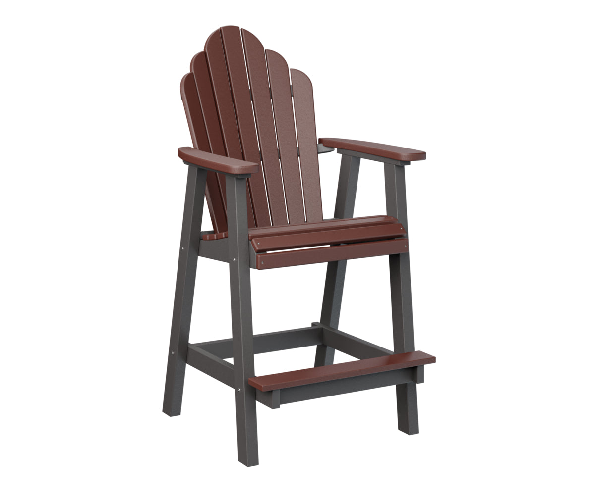 Berlin Gardens Cozi Back Bar Chair - Comfortable Counter Height Stool for Kitchen, Bar & Outdoor Use - Perfect for Dining, Entertaining & Relaxing