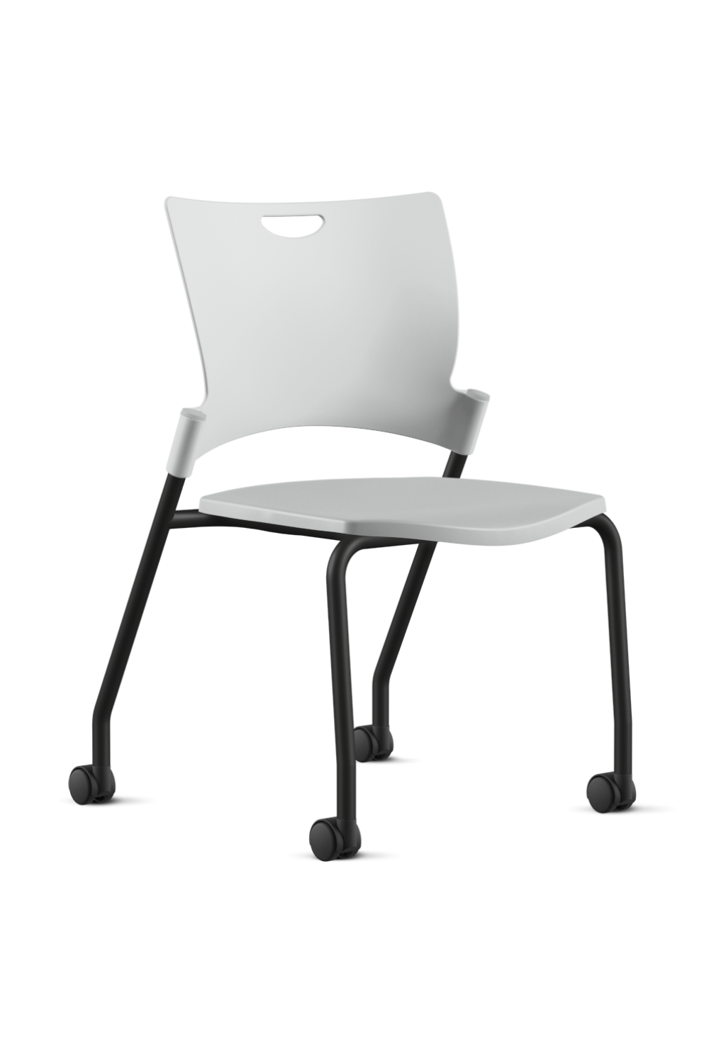 Ergonomic 9 to 5 BELLA All-Plastic Swivel Tilt Training Chair (1315GT) - Perfect for Office, Home Study & Computer Workstations