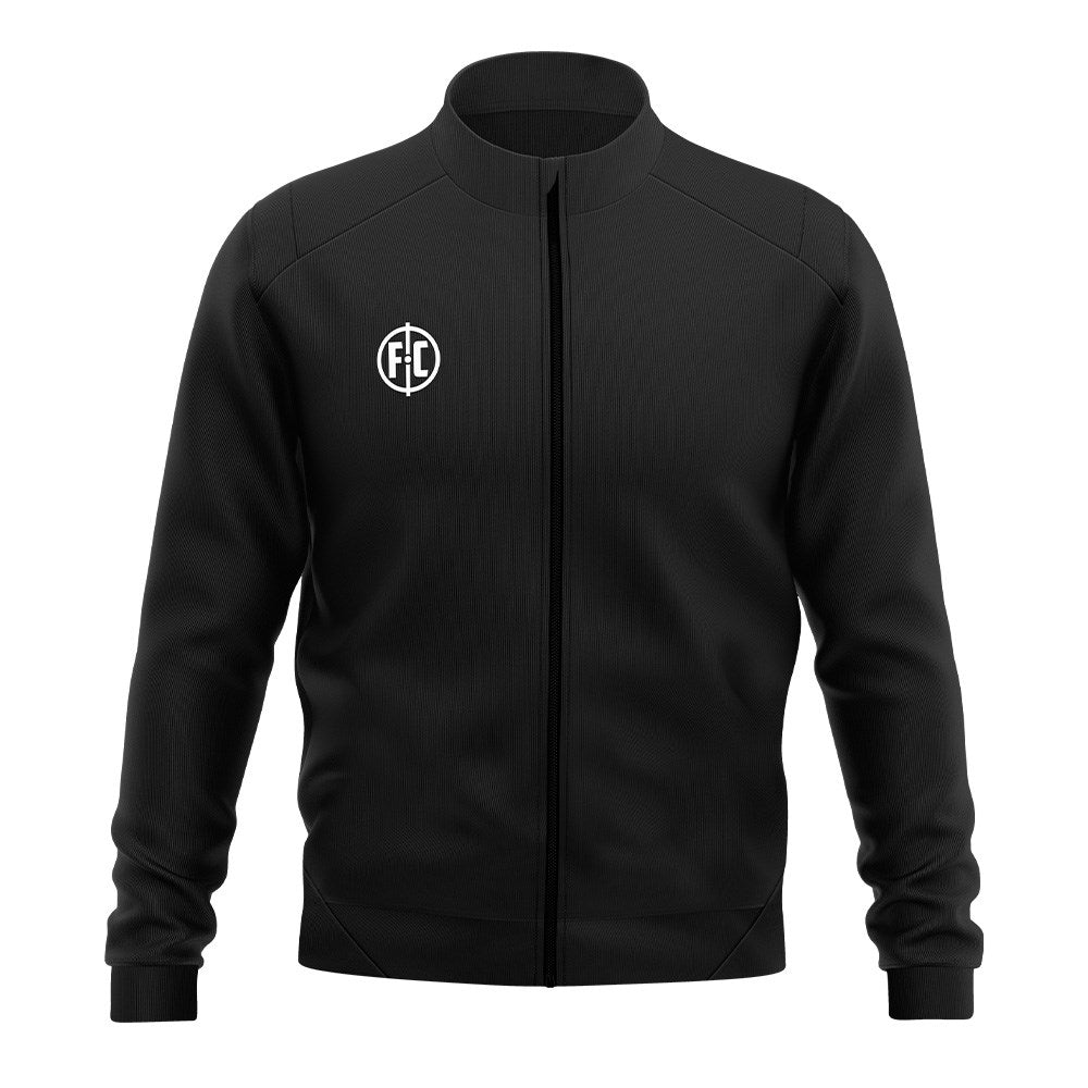 FC Full Zip Jacket II for Men - Lightweight Waterproof Windbreaker with Hood - Black Outdoor Jacket for Hiking, Running & Casual Wear