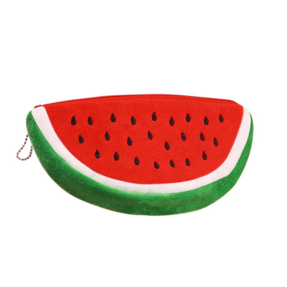 Portable Watermelon Makeup Pouch - Travel Toiletry Bag for Women, Cosmetic Organizer, Clutch Handbag, Coin Purse & Pencil Case (Red) - High-Quality & Practical for Daily Use, Travel & Gift Ideas
