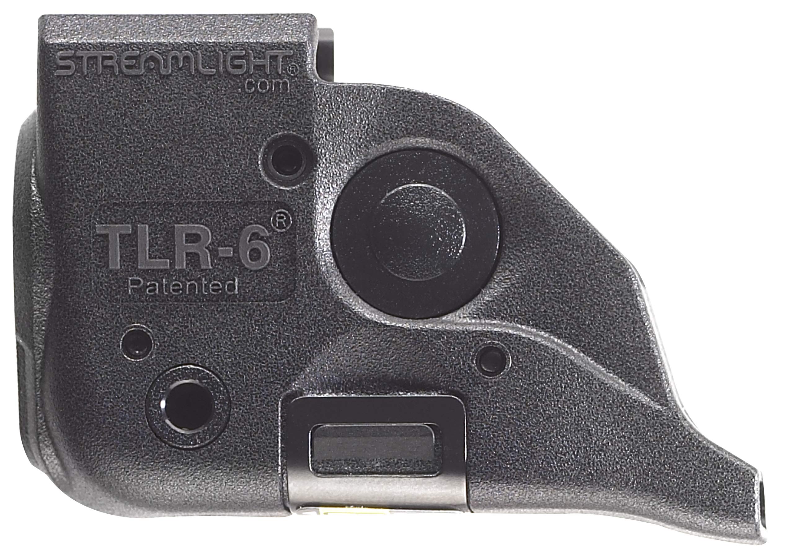 Streamlight 69293 TLR-6 Tactical Pistol Flashlight 100 Lumen with Red Laser - Compatible with M&P Railed Handguns - Perfect for Home Defense, Tactical Training & Night Shooting (Black)