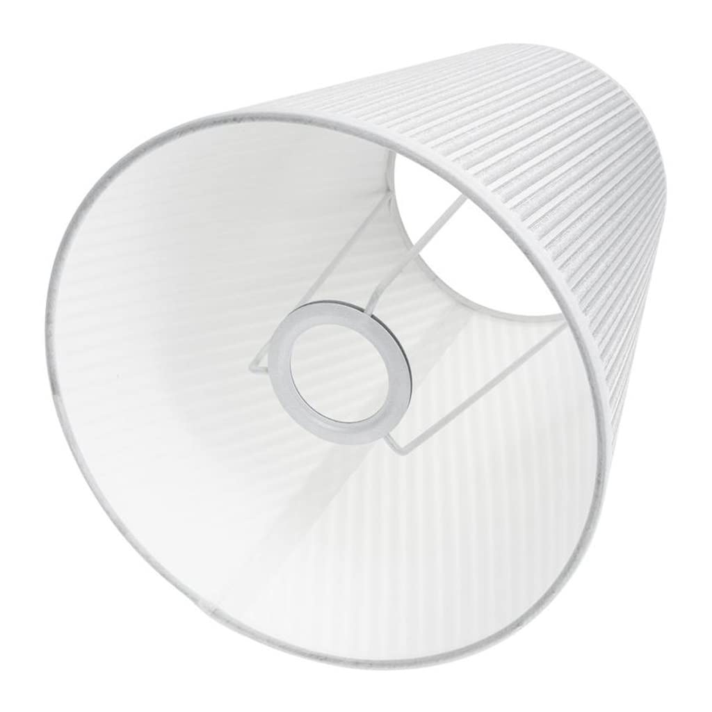 WALNUTA Pleated Lamp Shade for E27 Base - White 22x28cm - Perfect for Table Lamps & Floor Lamps - Home & Office Lighting Decor