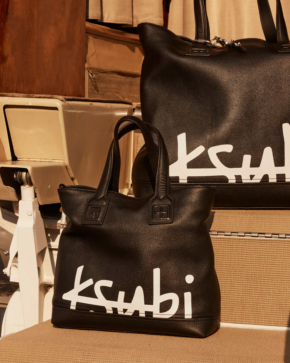KOLLECTOR TOTE BAG - Stylish Black & White Large Shoulder Bag for Women - Perfect for Work, Travel & Shopping
