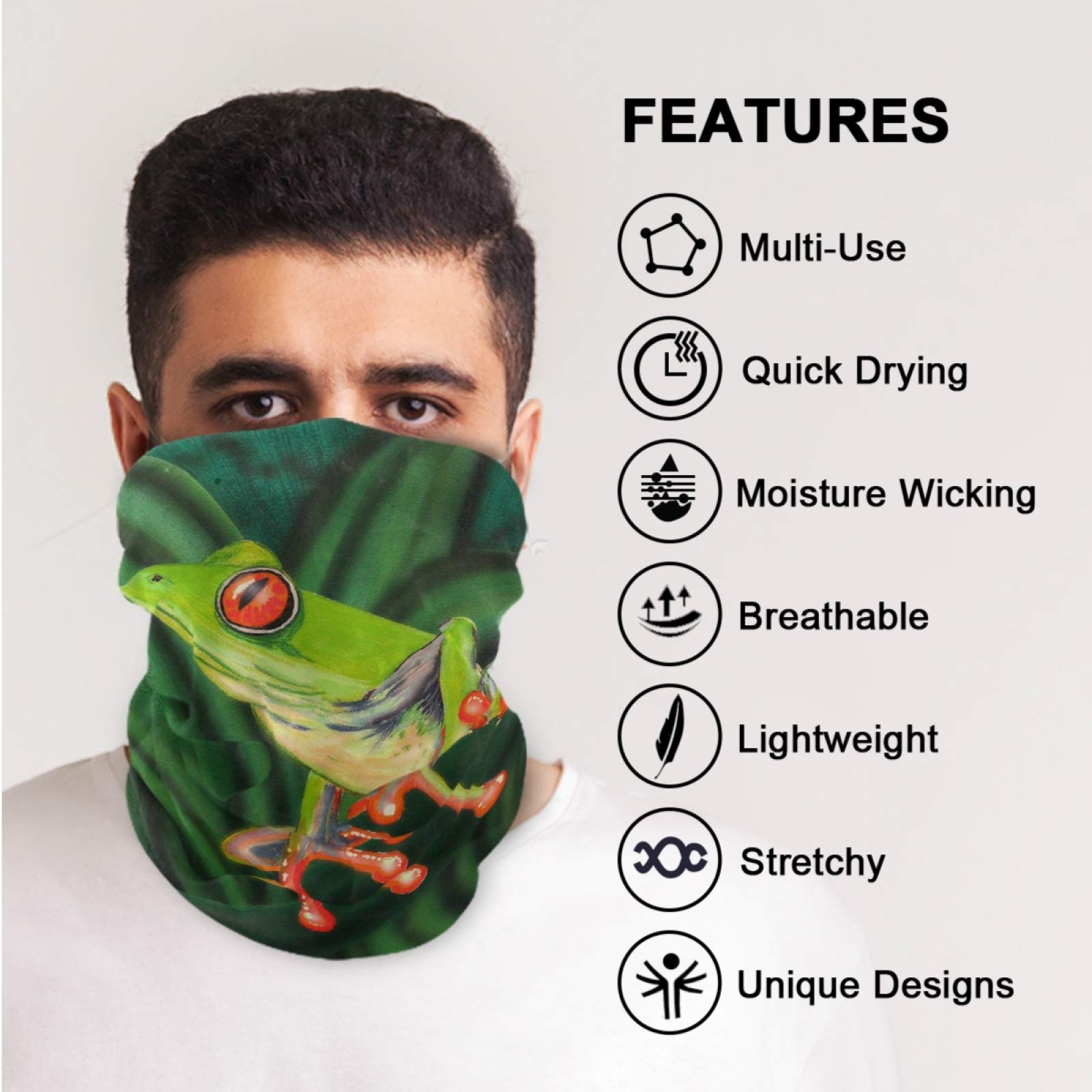 Visesunny Multifunctional Balaclava - Windproof & UV Protection Face Mask for Skiing, Cycling, Hiking & Outdoor Sports - Breathable Headwear Scarf & Bandana for Men & Women