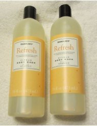 Trader Joe's Refresh Citrus Body Wash with Vitamin C - Cruelty Free & Vegan (Two 16 Fl Oz Bottles) for Hydrating & Energizing Morning Shower
