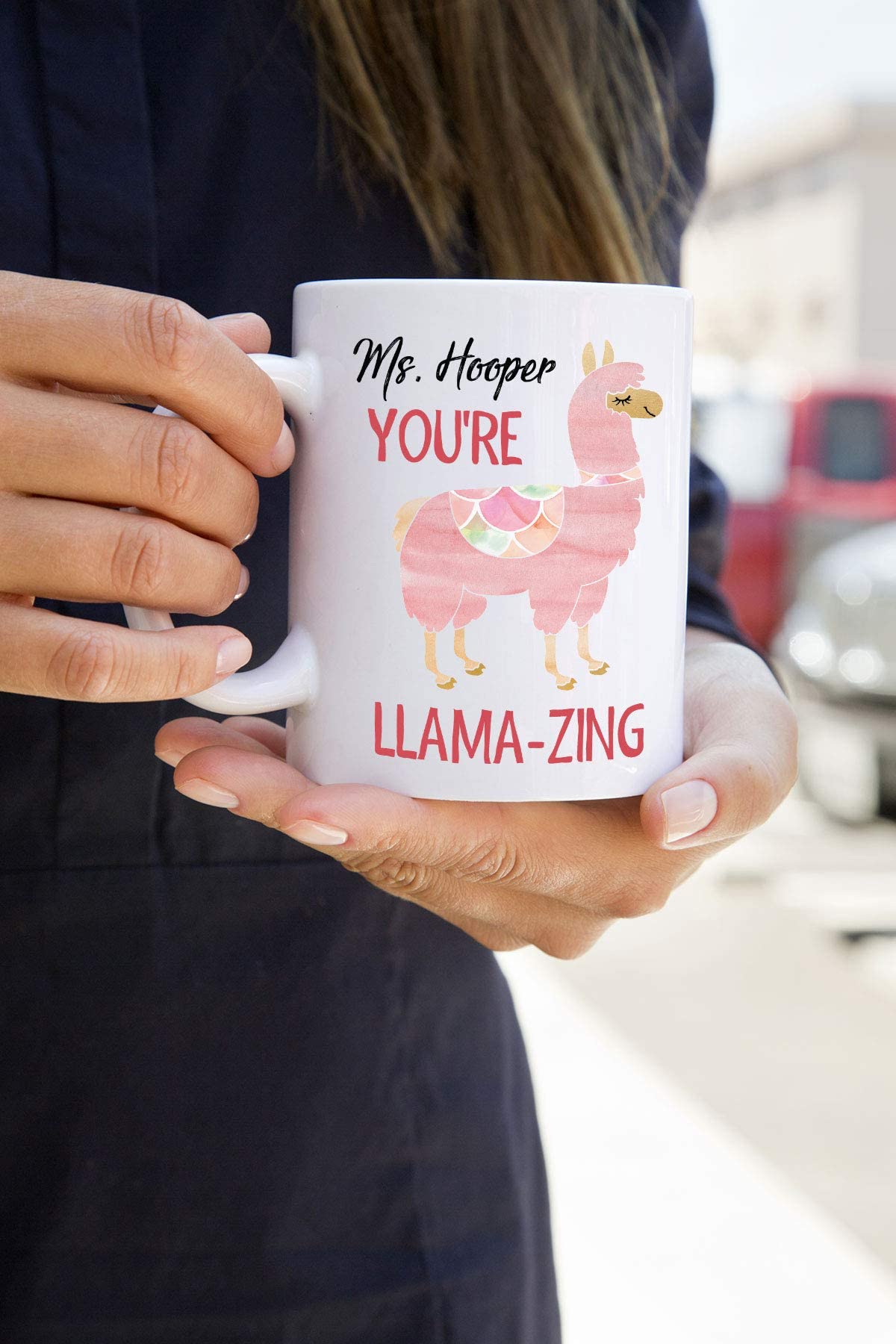 You're Llamazing Coffee Mug - Funny Llama Themed Gift for Women, Best Friends & Teachers - Personalized Ceramic Cup for Coffee, Tea & Hot Drinks - Perfect for Office, Home & Classroom Use