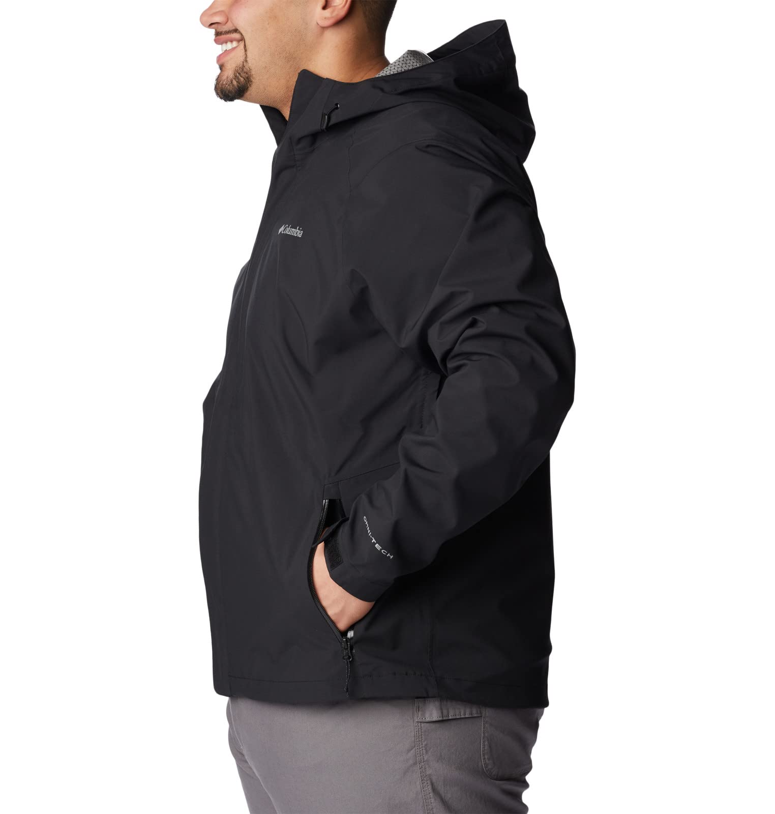Columbia Men's Earth Explorer Waterproof Hiking Shell Jacket - Lightweight & Breathable for Outdoor Adventures, Camping, and Travel