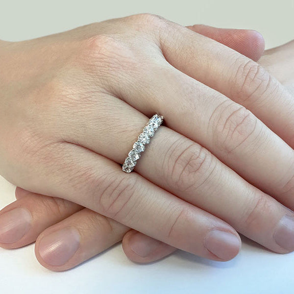 1.71 Carat Round Diamond Wedding Band Ring for Women - Elegant Bridal Jewelry for Engagement, Anniversary & Special Occasions