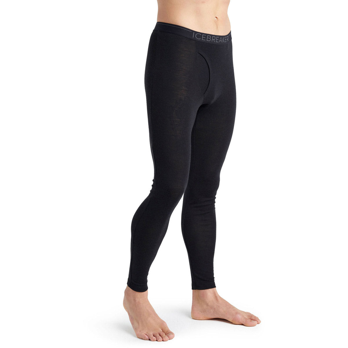 Men's Merino Wool 175 Everyday Thermal Leggings with Fly - Warm Winter Base Layer for Hiking, Skiing & Outdoor Activities