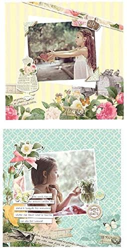 LevyLisa 8x8 Cardstock Paper Pad - 40 Sheets Floral Scrapbook Paper for DIY Crafts, Card Making, Scrapbooking & Home Decor | Premium Designer Decorative Craft Paper