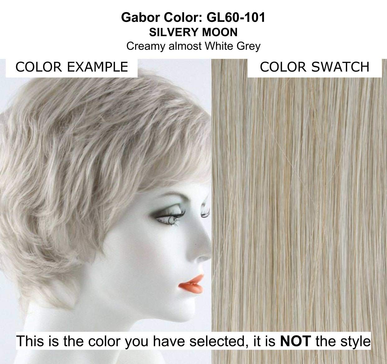 Belle Wig by Gabor with Christy's Wigs Q&A Booklet, BeautiMark Synthetic Shampoo & Wide Tooth Comb Bundle (4 Items) - Color GL60-101 | Perfect for Cosplay, Costume Parties & Everyday Hair Styling
