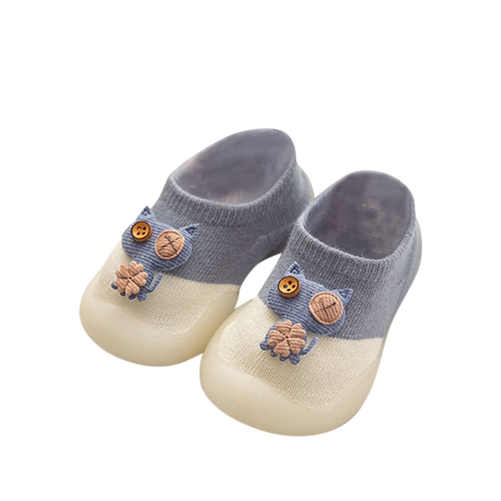 Non-Slip Soft Sole Baby Rattle Shoes for Toddlers - Cute Boys & Girls Spring Summer Shoes - Size 2 | Perfect for Playtime, First Steps & Outdoor Activities